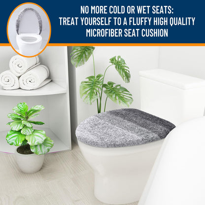 Buganda Soft Microfiber Toilet Lid Cover