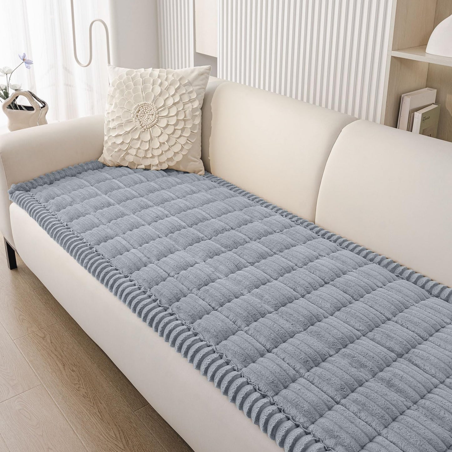 decorUhome Couch Covers for 3 Cushion Couch Sofa