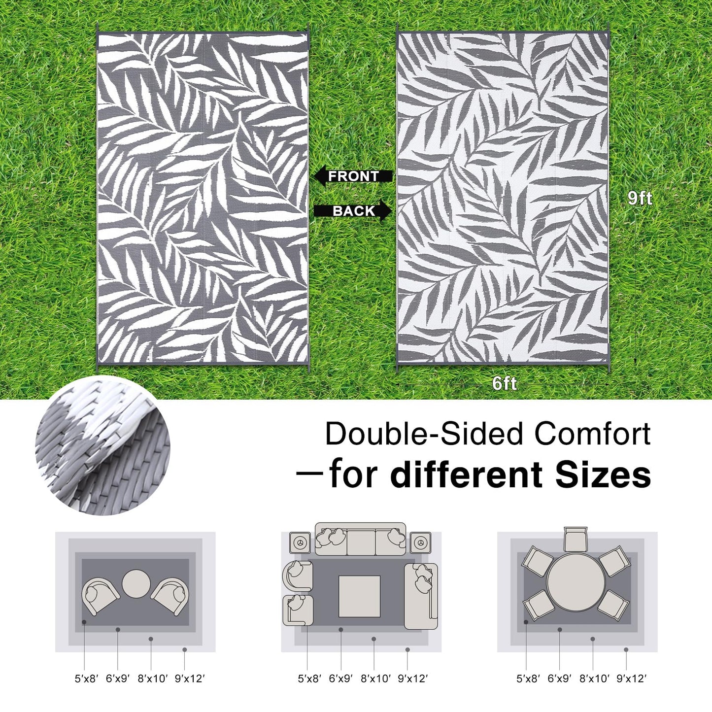 Smiry Leafty Outdoor Rugs