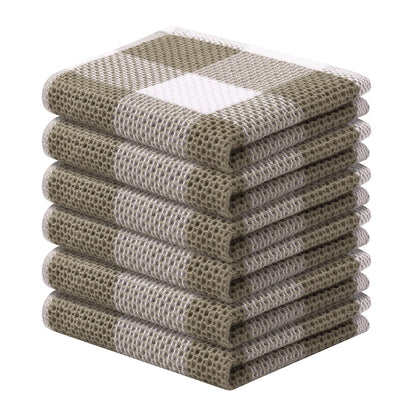 decorUhome 100% Cotton Waffle Weave Kitchen Towels
