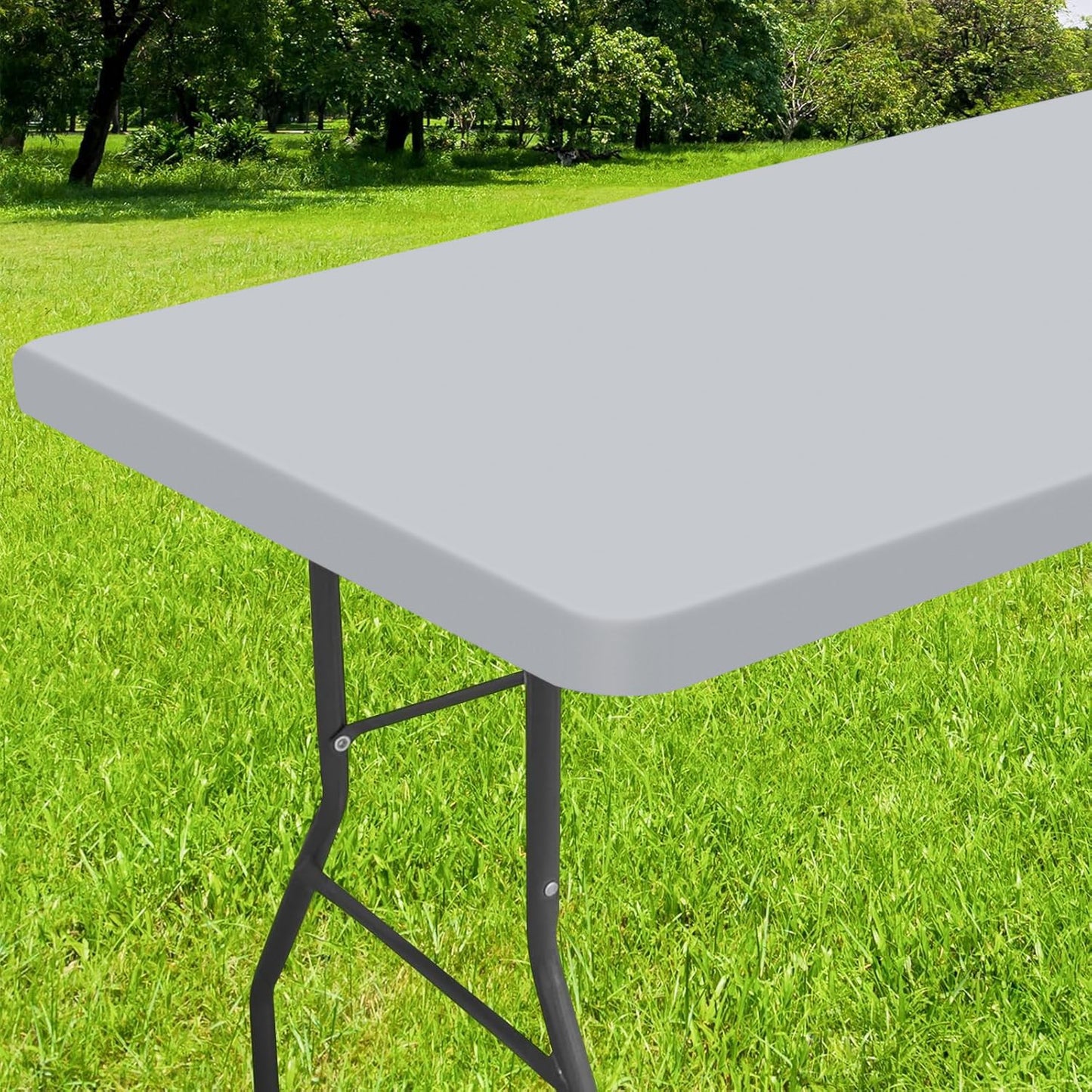 decorUhome Waterproof Vinyl Fitted Table Cloth For Rectangle Tablecloth