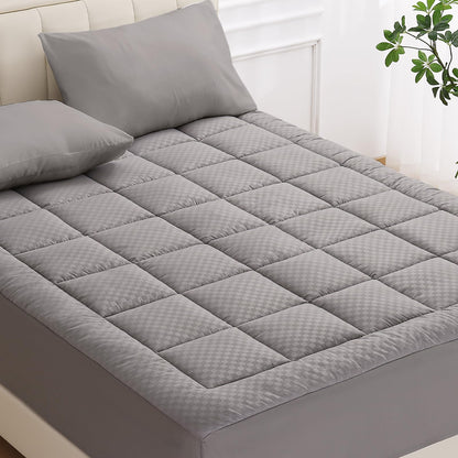 decorUhome Quilted Fitted Queen Mattress Pad