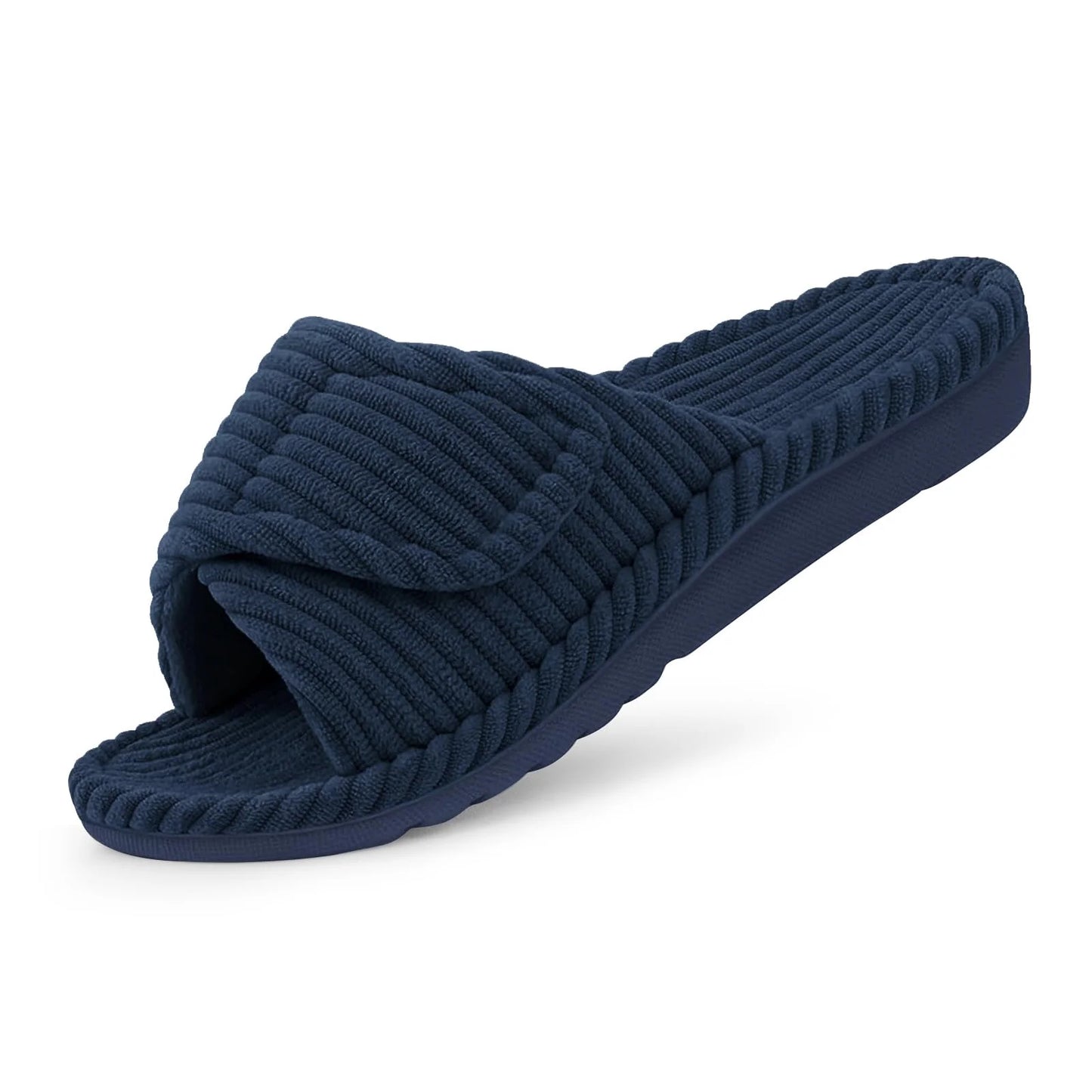 Litfun Orthotic Slippers for Women Adjustable Corduroy House Slippers Arch Support Slippers