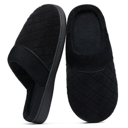 Litfun House Slippers for Women Men Cozy Memory Foam Slippers Warm Non-Slip House Shoes, Purple