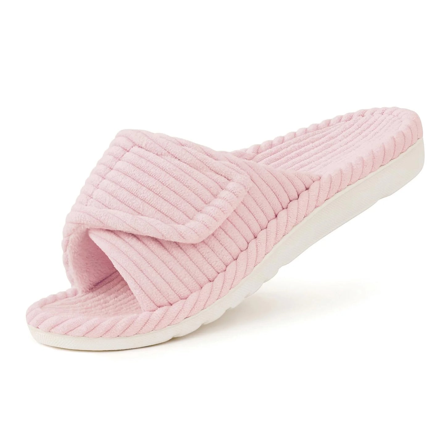 Litfun Orthotic Slippers for Women Adjustable Corduroy House Slippers Arch Support Slippers