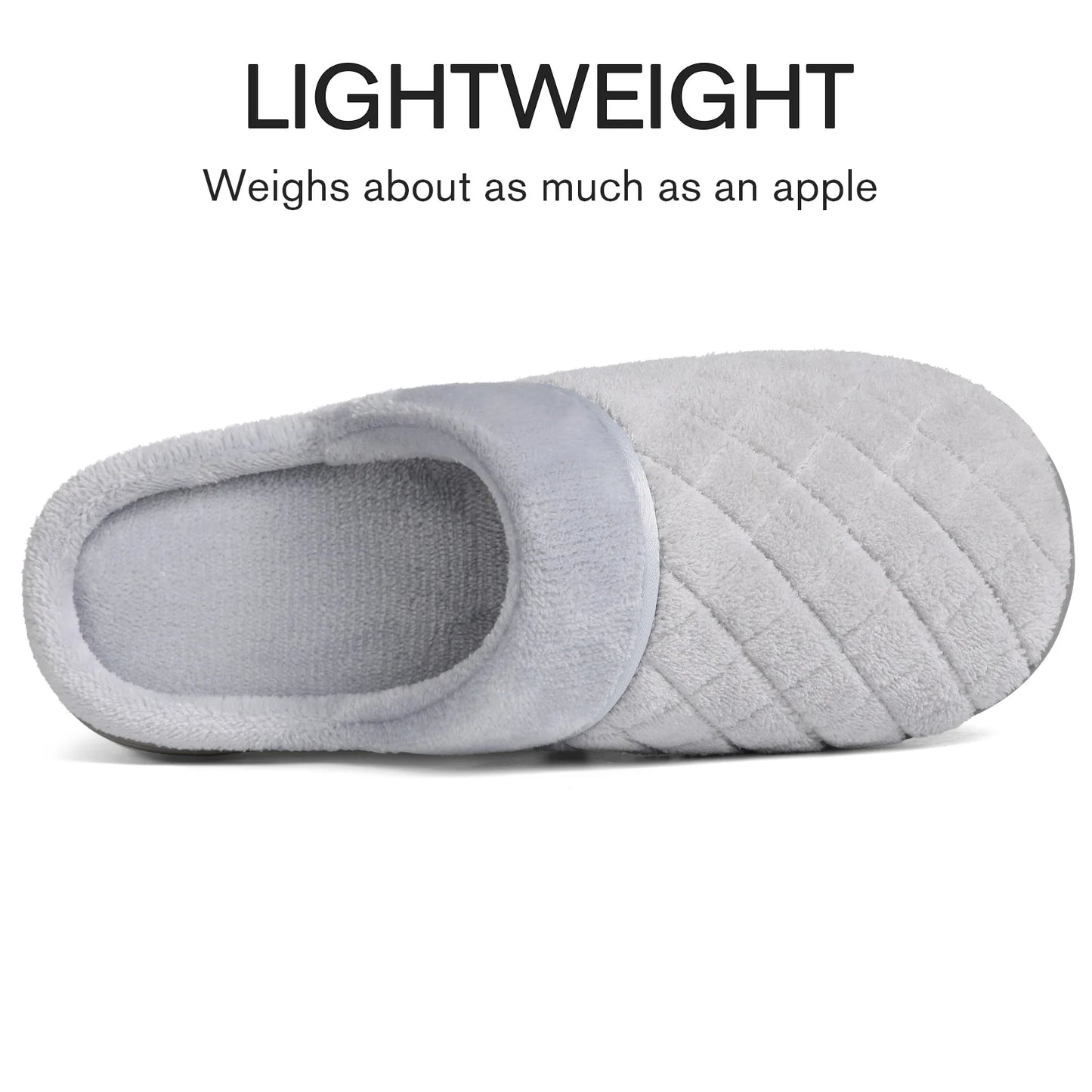 Litfun House Slippers for Women Men Cozy Memory Foam Slippers Warm Non-Slip House Shoes, Purple