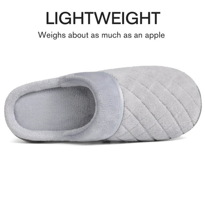 Litfun House Slippers for Women Men Cozy Memory Foam Slippers Warm Non-Slip House Shoes, Purple