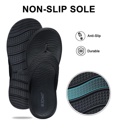 Litfun Sports Flip Flops for Women Men Soft Recovery Thong Sandals Summer Beach Shoes