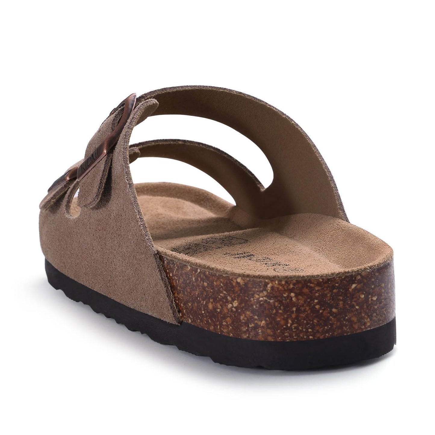 Crestar Women's Clog Slide Sandals with Arch Support, Comforable Adjustable Buckle Cork Footbed Slippers for Summer