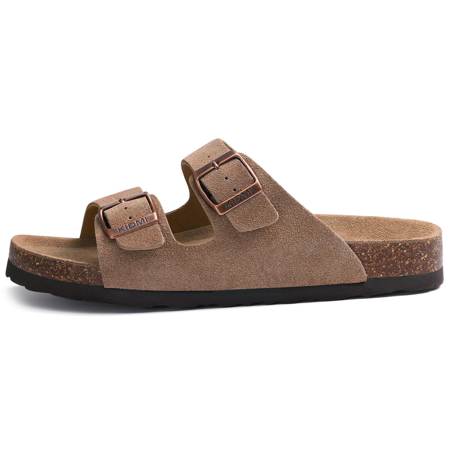 Crestar Women's Clog Slide Sandals with Arch Support, Comforable Adjustable Buckle Cork Footbed Slippers for Summer