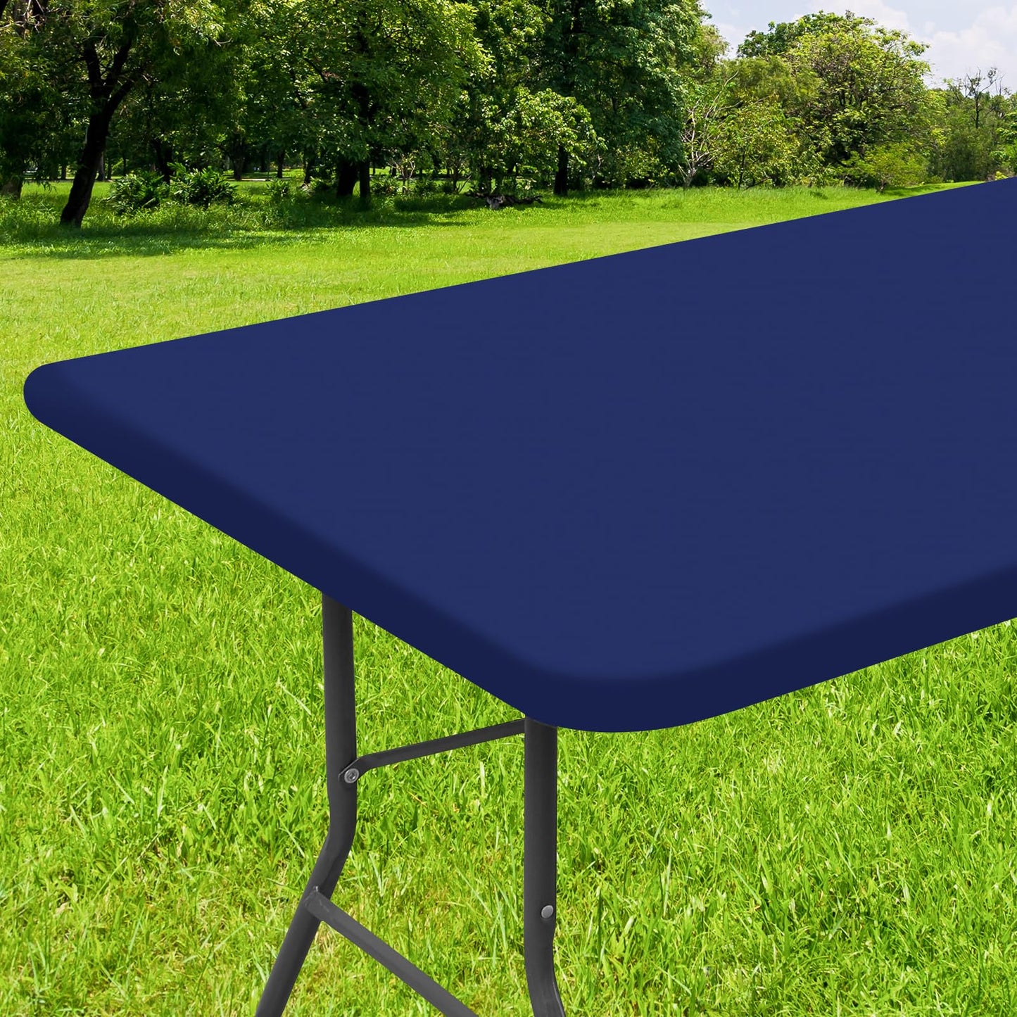 decorUhome Waterproof Vinyl Fitted Table Cloth For Rectangle Tablecloth