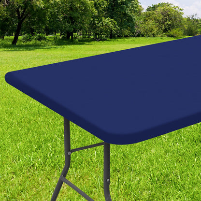 decorUhome Waterproof Vinyl Fitted Table Cloth For Rectangle Tablecloth