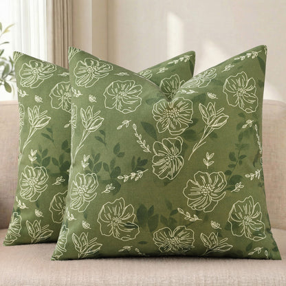 decorUhome Throw Pillow Covers 18x18 inch Decorative Pillow Covers for Couch