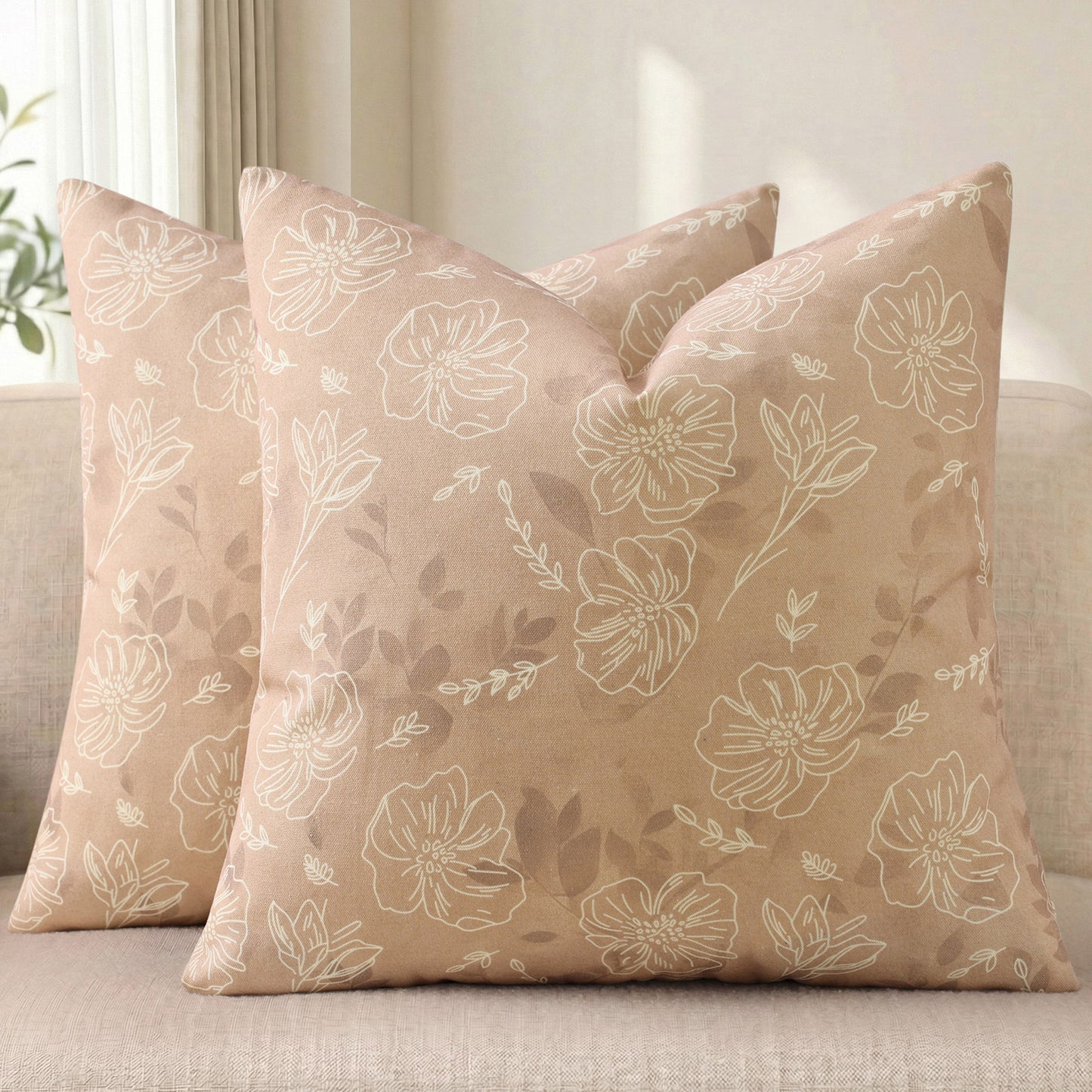 decorUhome Throw Pillow Covers 18x18 inch Decorative Pillow Covers for Couch