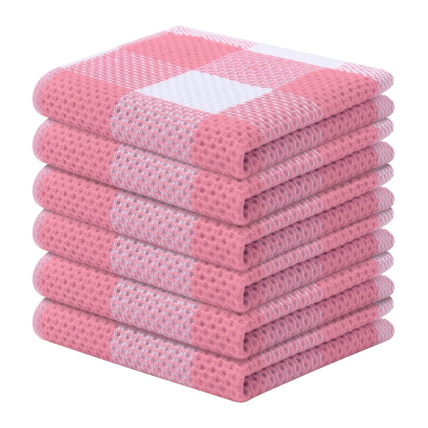 decorUhome 100% Cotton Waffle Weave Kitchen Towels
