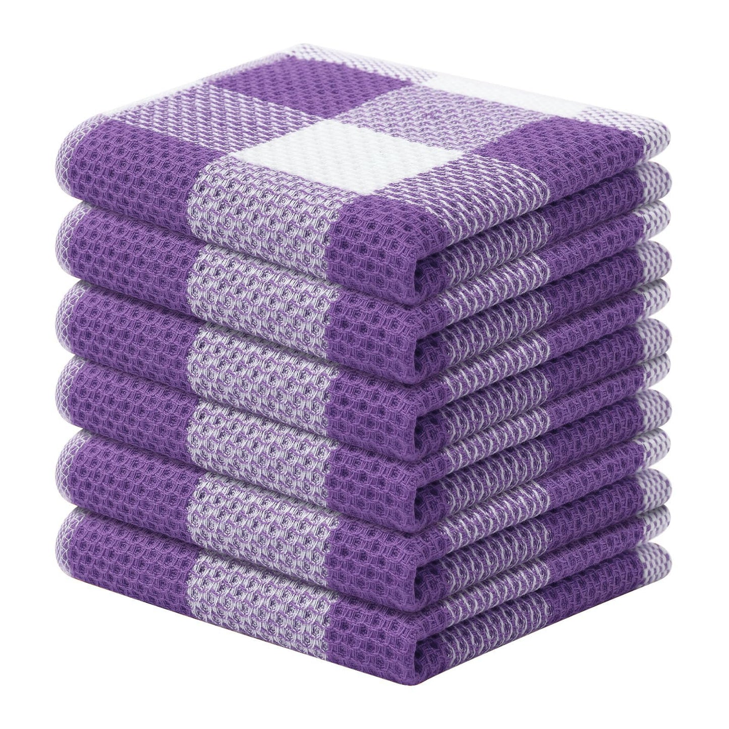 decorUhome 100% Cotton Waffle Weave Kitchen Towels