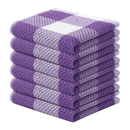 decorUhome 100% Cotton Waffle Weave Kitchen Towels