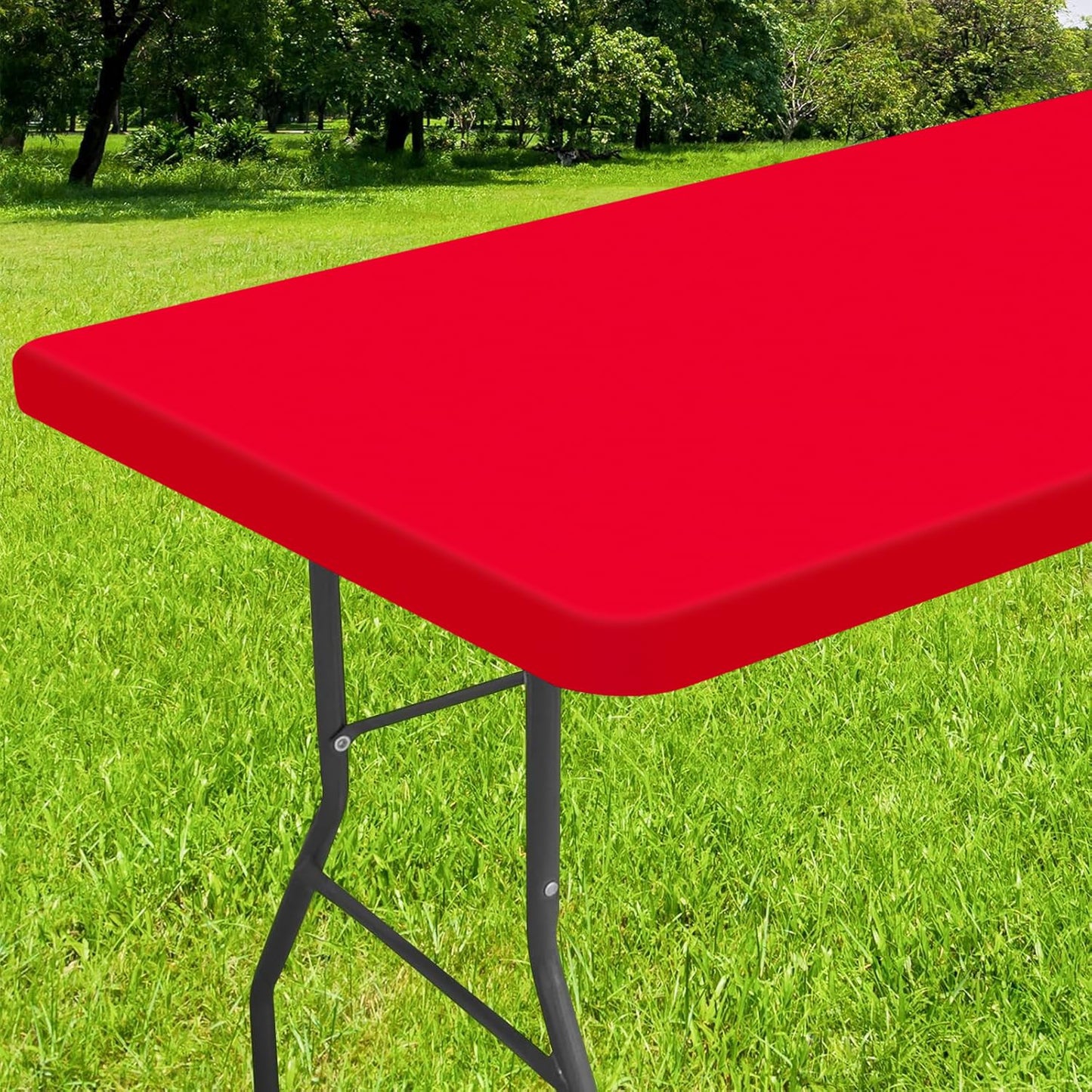 decorUhome Waterproof Vinyl Fitted Table Cloth For Rectangle Tablecloth
