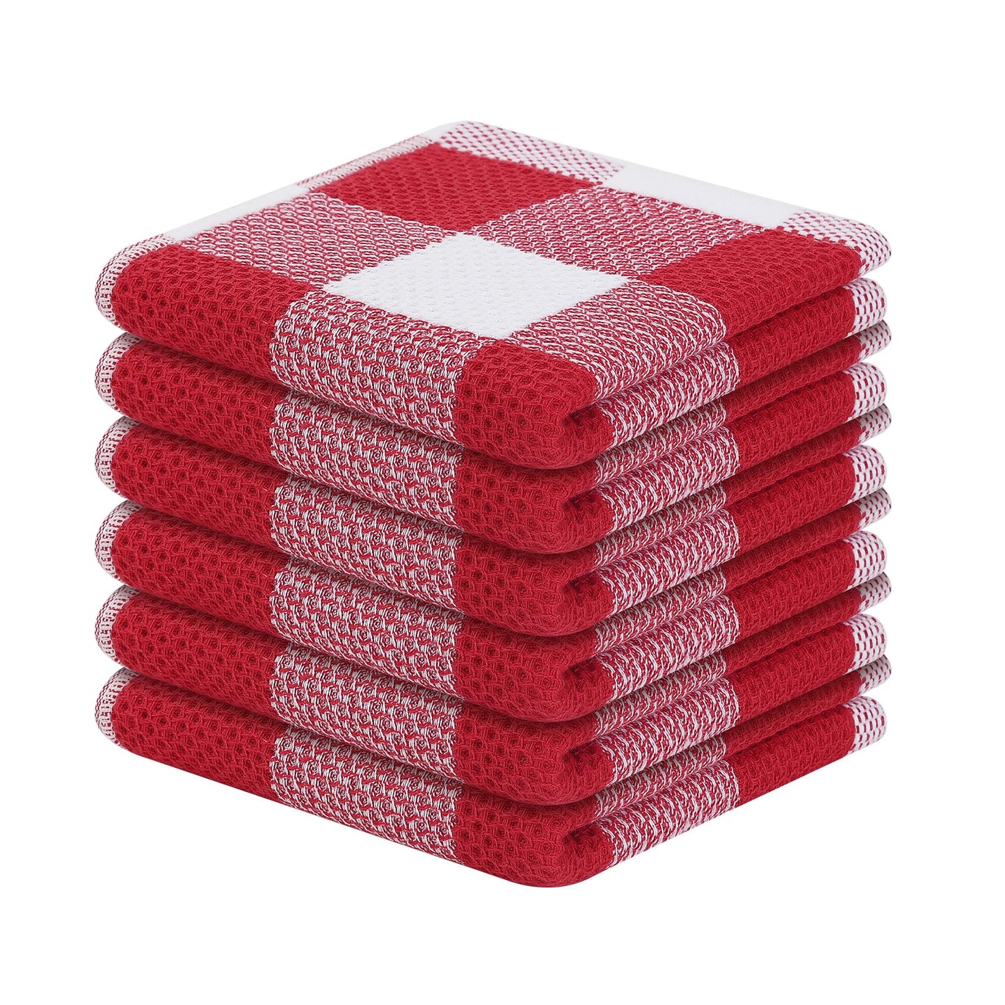 decorUhome 100% Cotton Waffle Weave Kitchen Towels