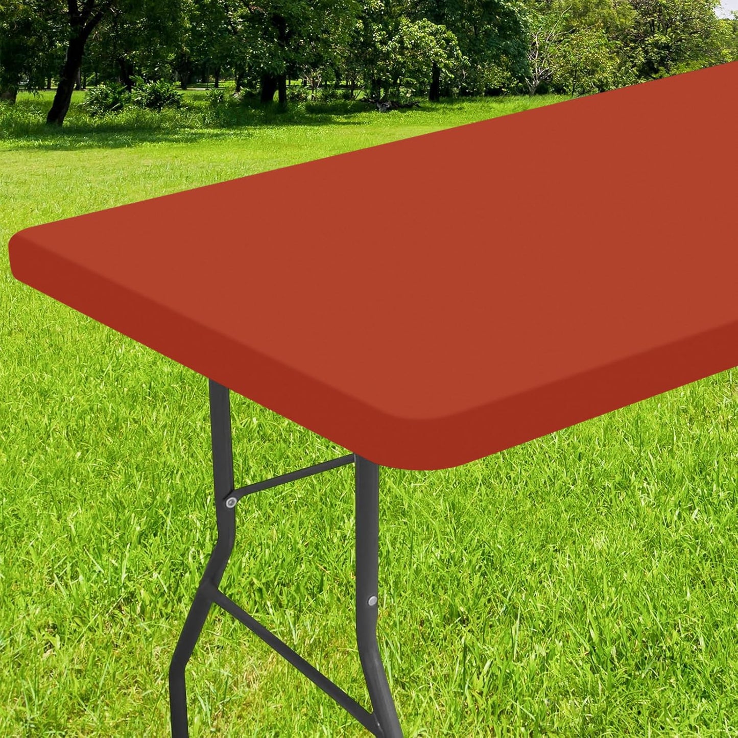 decorUhome Waterproof Vinyl Fitted Table Cloth For Rectangle Tablecloth