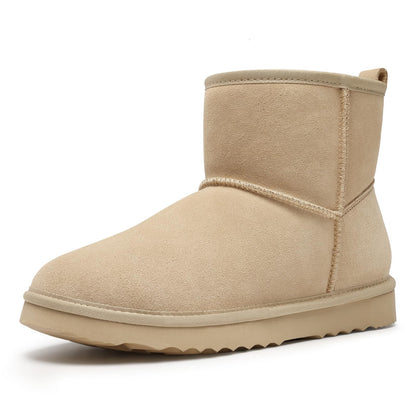 Litfun Suede Boots for Women Winter Ankle Booties Slippers House Shoes
