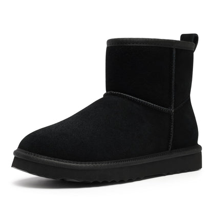 Litfun Suede Boots for Women Winter Ankle Booties Slippers House Shoes