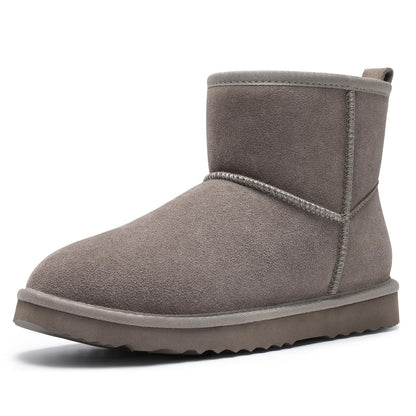 Litfun Suede Boots for Women Winter Ankle Booties Slippers House Shoes