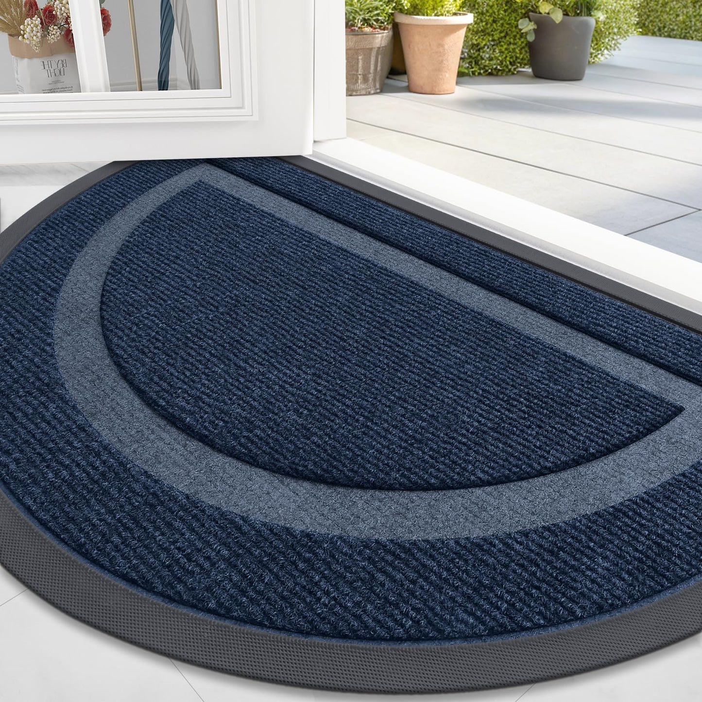Buganda Half Round Door Mat