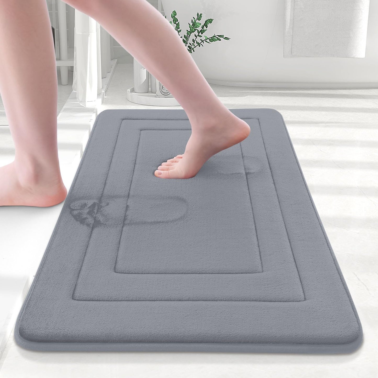 Buganda Memory Foam Bathroom Rug