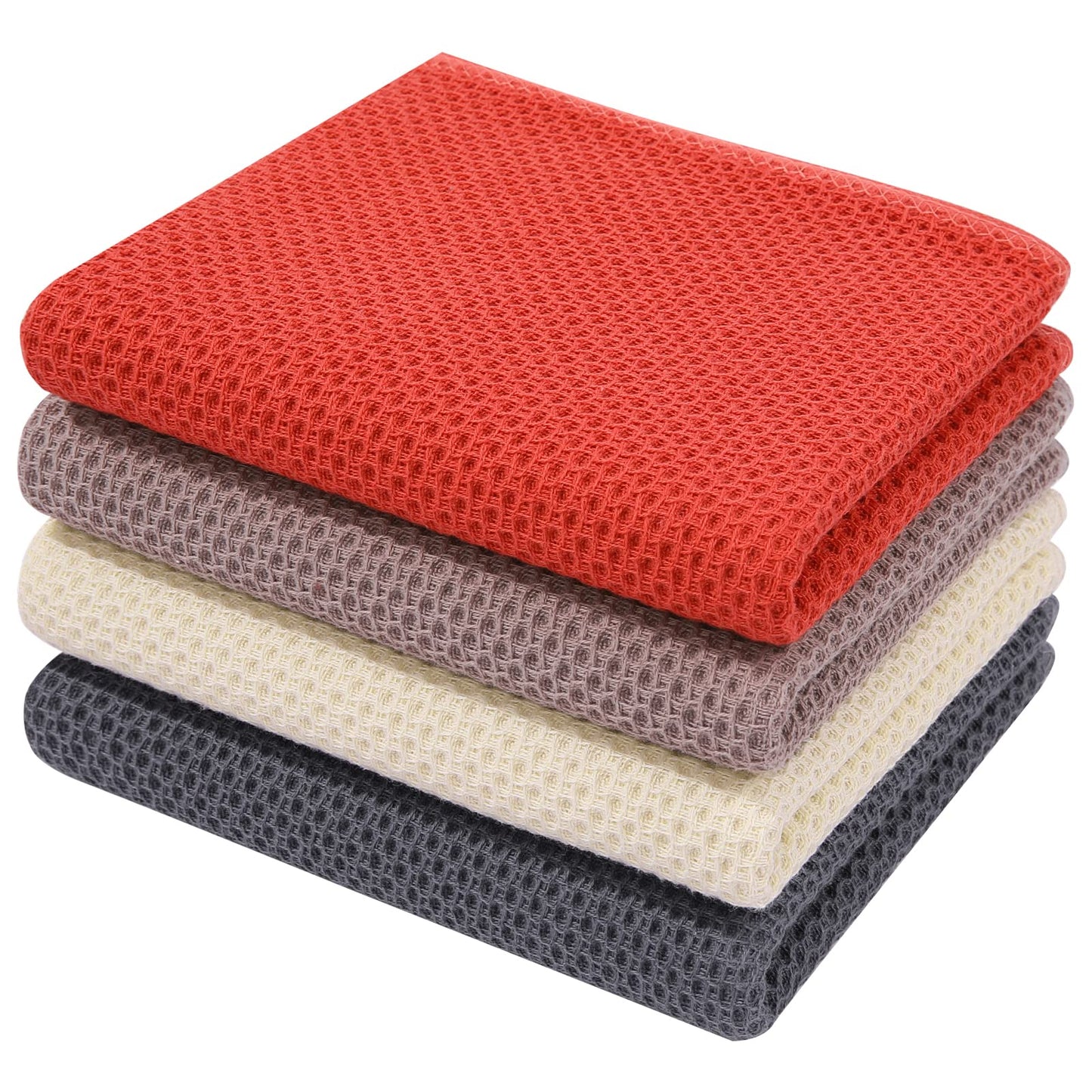 Simmore Cotton Waffle Weave Dish Towels and Dishcloths