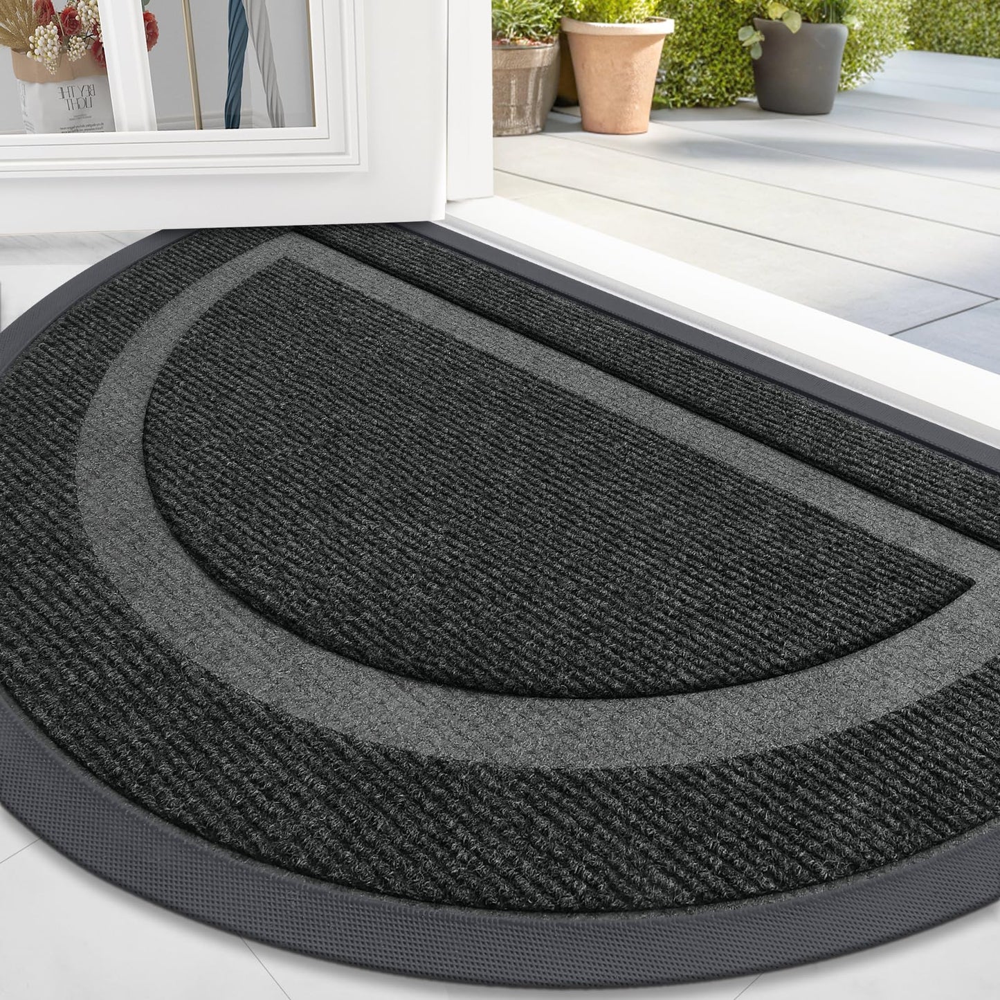 Buganda Half Round Door Mat