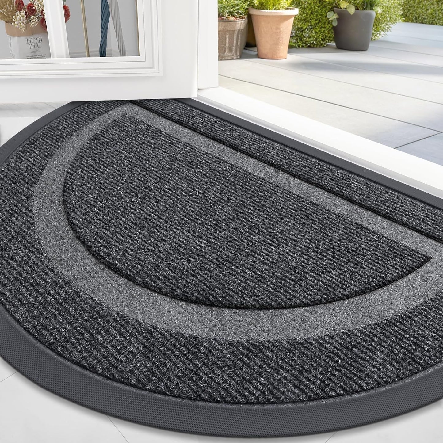 Buganda Half Round Door Mat