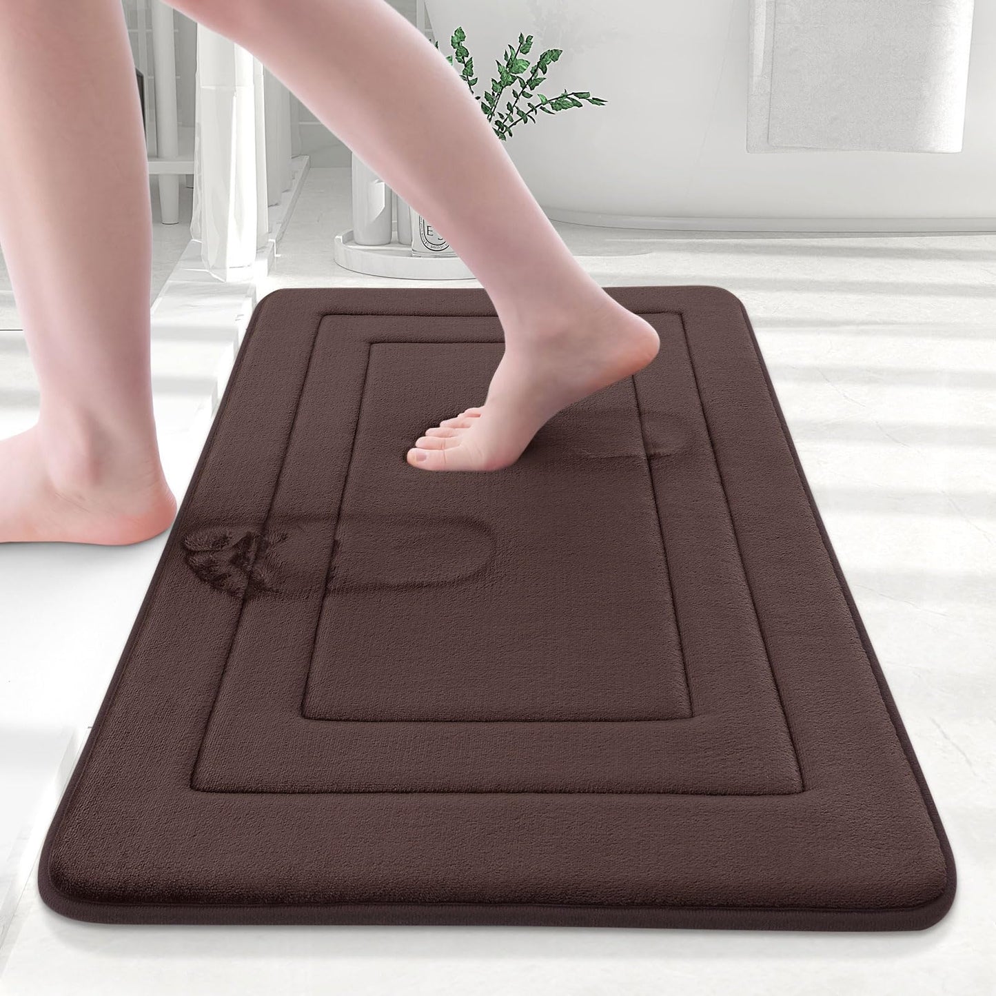 Buganda Memory Foam Bathroom Rug