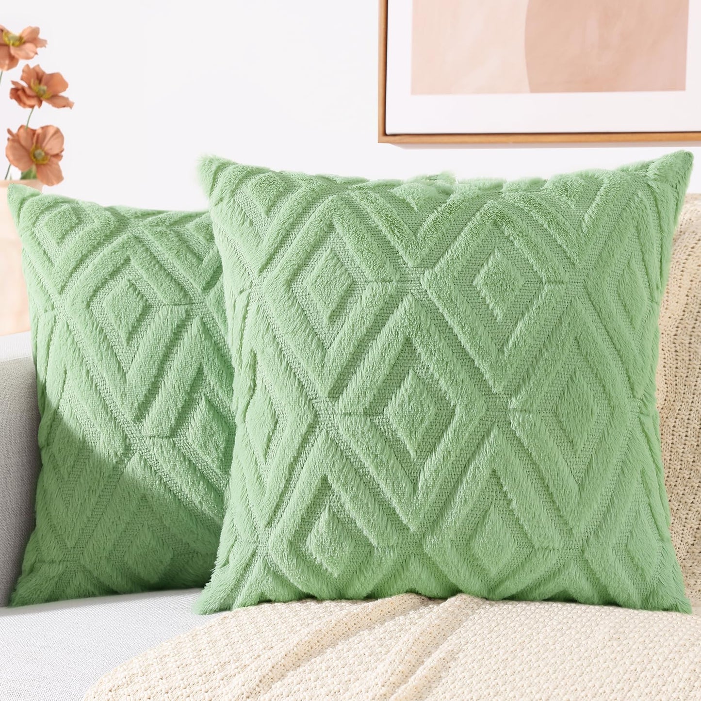 decorUhome Set of 2 Decorative Throw Pillow Covers