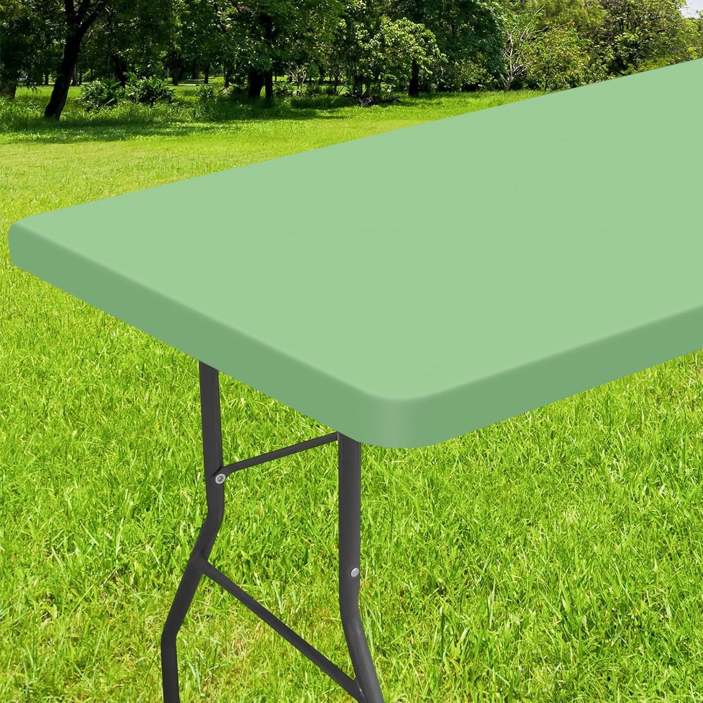 decorUhome Waterproof Vinyl Fitted Table Cloth For Rectangle Tablecloth