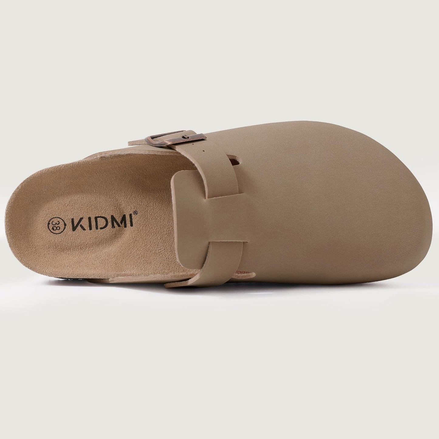 Crestar Genuine Suede Clogs for Women Men, Cork Footbed Leather Mules Potato Shoes Slip on with Arch Support