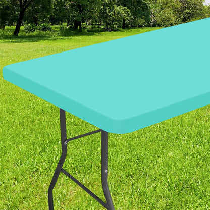 decorUhome Waterproof Vinyl Fitted Table Cloth For Rectangle Tablecloth