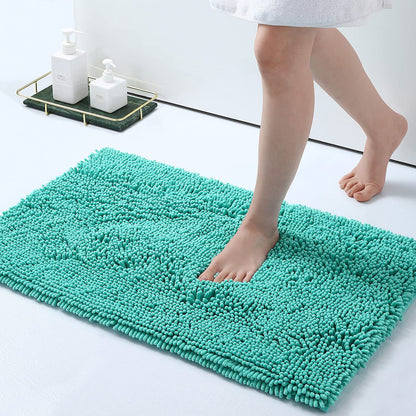 Smiry Luxury Chenille Bathroom Rugs