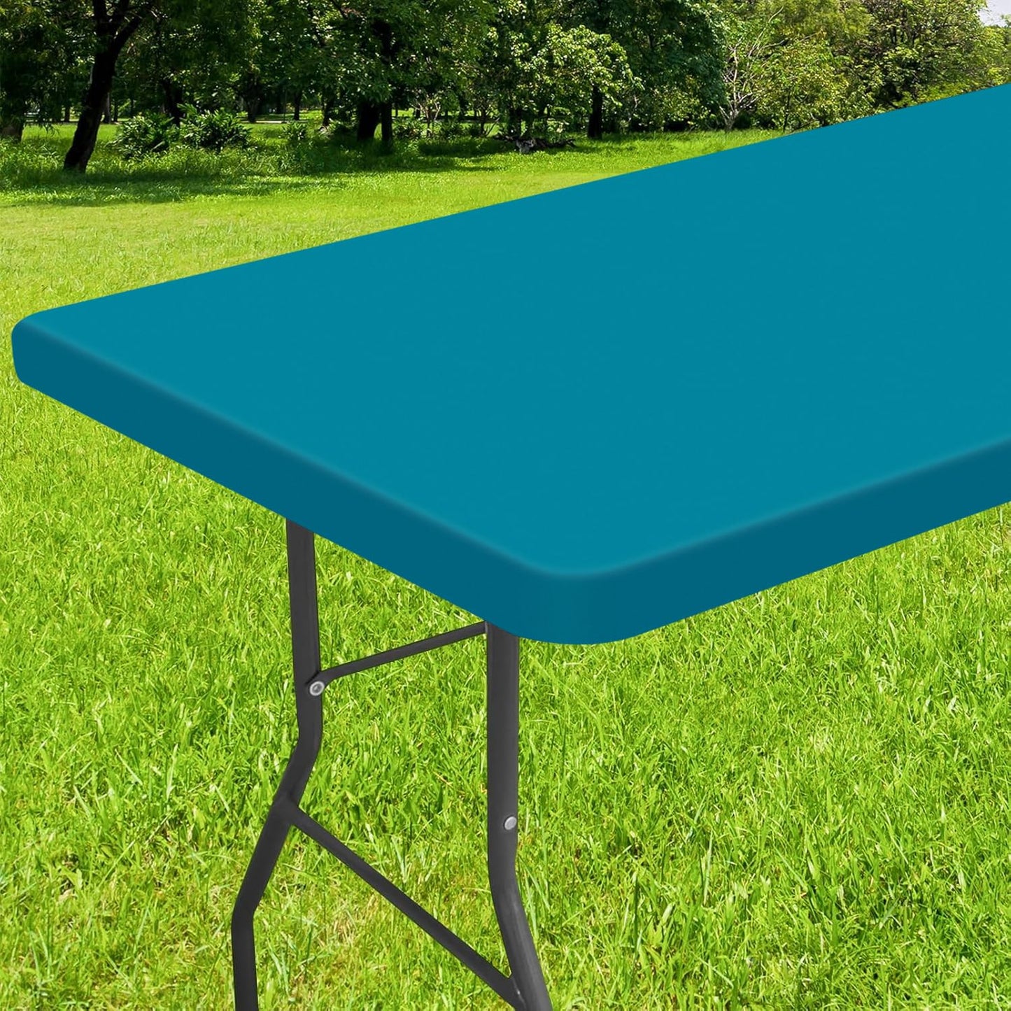 decorUhome Waterproof Vinyl Fitted Table Cloth For Rectangle Tablecloth