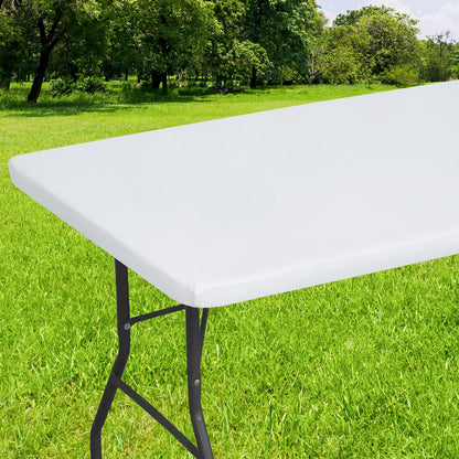 decorUhome Waterproof Vinyl Fitted Table Cloth For Rectangle Tablecloth