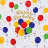 decorUhome Disposable Halloween Tablecloth - 6 Pack, Colorful Balloons