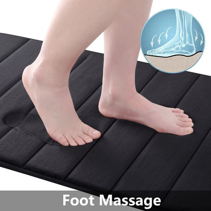 Buganda Memory Foam Bathroom Rugs Sets 2