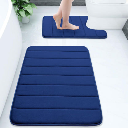 Buganda Memory Foam Bathroom Rugs Sets 2
