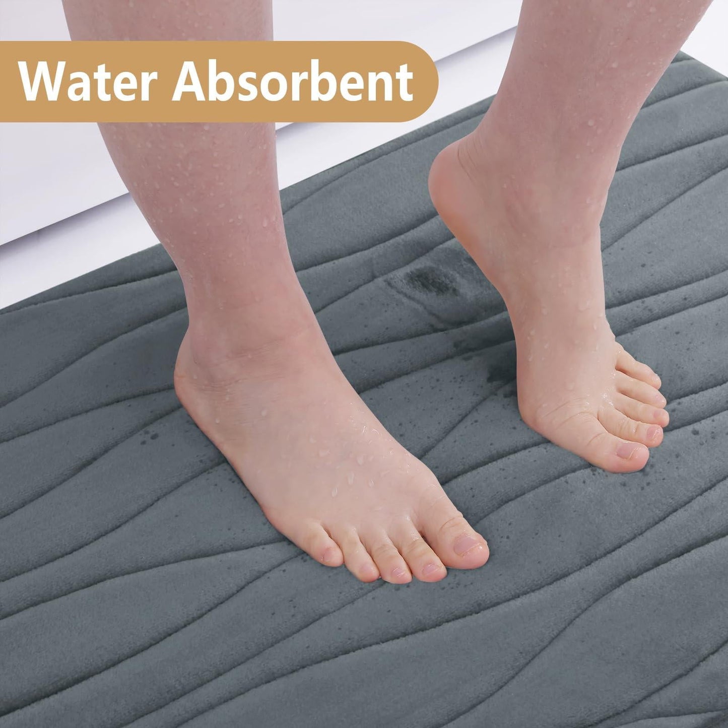 Smiry Memory Foam Bath Mat