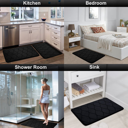 Smiry Memory Foam Bathroom Rugs