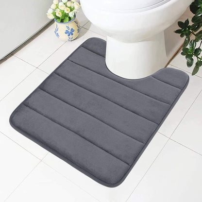 Smiry Memory Foam Bathroom rugs U-Shaped Contour Carpet