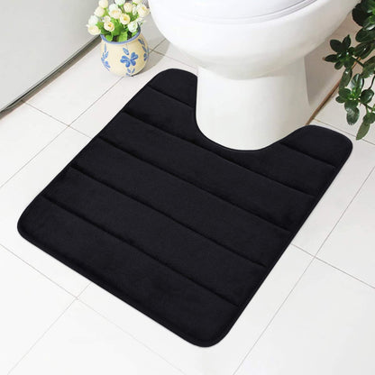 Smiry Memory Foam Bathroom rugs U-Shaped Contour Carpet