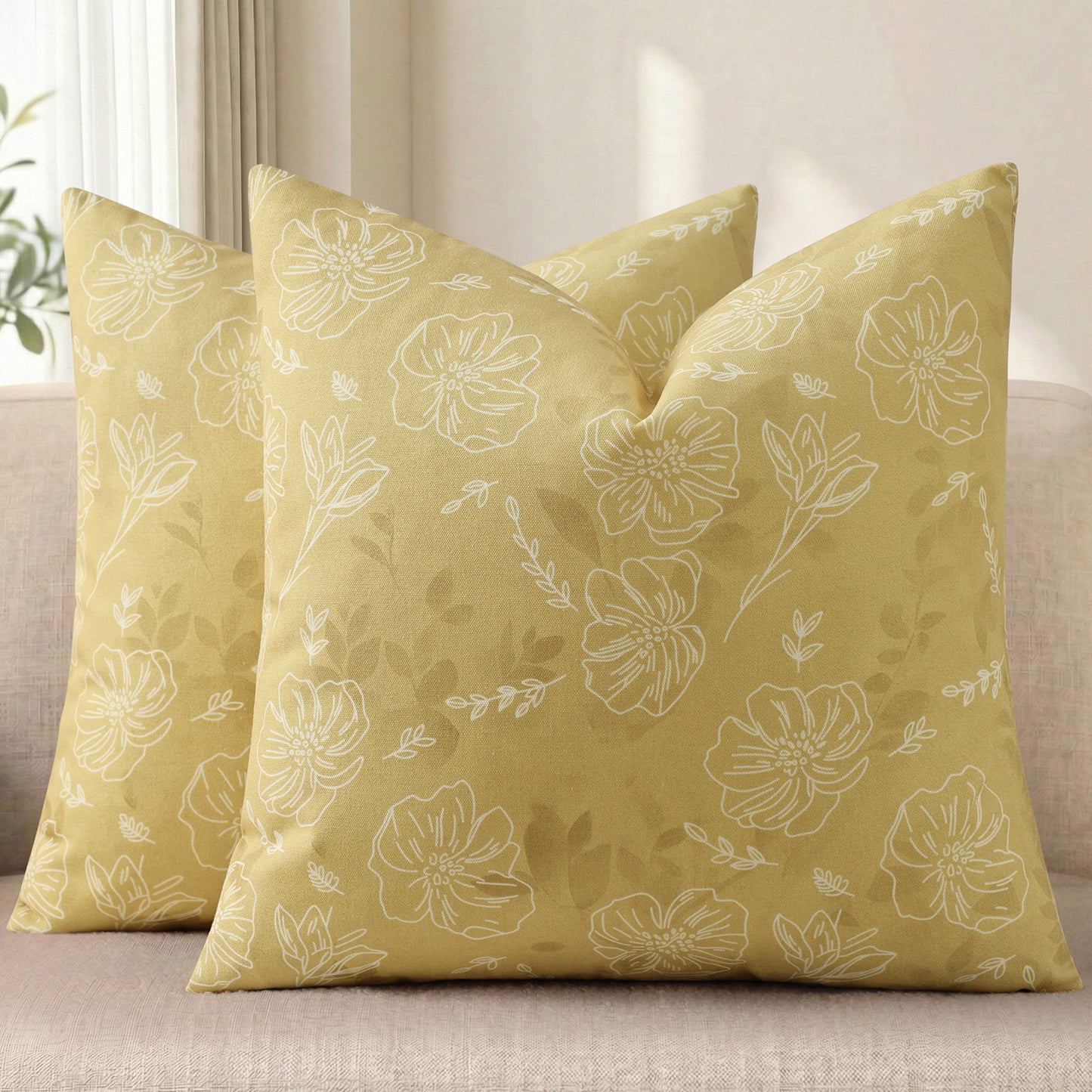 decorUhome Throw Pillow Covers 18x18 inch Decorative Pillow Covers for Couch