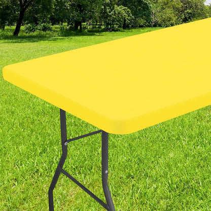 decorUhome Waterproof Vinyl Fitted Table Cloth For Rectangle Tablecloth