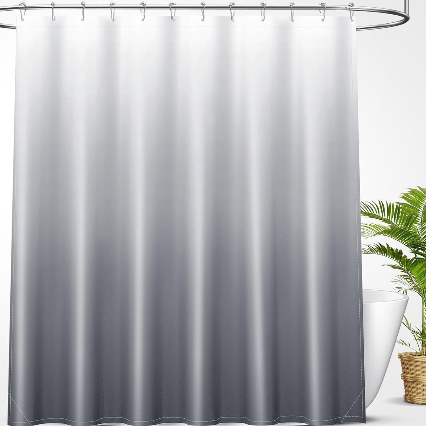 Buganda Beige Ombre Shower Curtain
